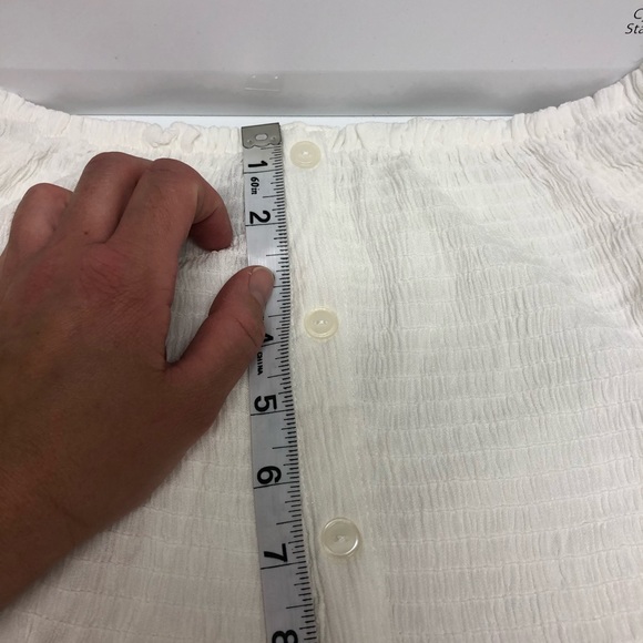 NAT Black smoked off the shoulder top size M - Picture 5 of 5